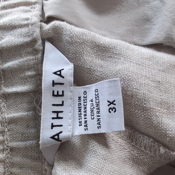 Athleta Retreat Wide Leg Linen Pants NWT Size 3X - Picture 7 of 11
